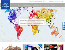 Tablet Screenshot of bergertextiles.com